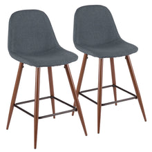  Pebble - Counter Stool - Walnut (Set of 2)