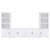 Laughlin - 3-piece Entertainment Center TV Stand - White