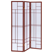  Katerina - 3-Panel Room Divider Folding Shoji Screen - Cherry