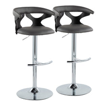  Gardenia - Adjustable Barstool (Set of 2) - Black