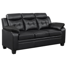  Finley - Upholstered Padded Arm Tufted Sofa - Black