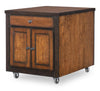 Fenmore - Kitchen Island Cart - Mocha And Distressed Cherry