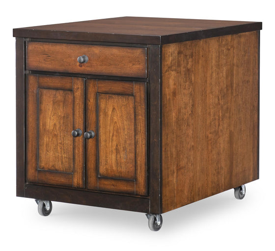 Fenmore - Kitchen Island Cart - Mocha And Distressed Cherry