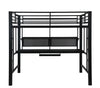 Avalon - Full Workstation Loft Bed - Black