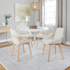 Dakota - Charlotte Dining Set - White Steel Base