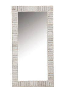  Pino - Wood Framed Floor Mirror - White