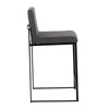 Fuji - High Back Counter Stool - Black Legs