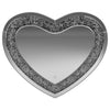 Aiko - Heart Shaped LED Light Wall Mirror - Silver