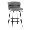 Cinch Claire - 26" Fixed-Height Counter Stool (Set of 2) - Black Base