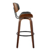 Lombardi - 30" Fixed-Height Barstool (Set of 2) - Walnut Base