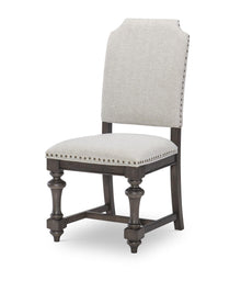  Kingston - Upholstered Side Chair - Sandalwood Brown / Dark Sable