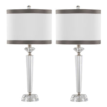  Diamond - Torch 25.75" Crystal Table Lamp (Set of 2) - White