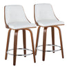 Gianna - 24" Fixed-height Counter Stool (Set of 2) - White