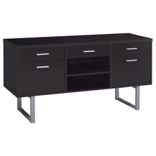  Lawtey - 5-Drawer Home Office Storage Credenza - Cappuccino