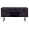 Lawtey - 5-Drawer Home Office Storage Credenza - Cappuccino