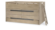  District - Complete Captains Bed - Weathered Oak