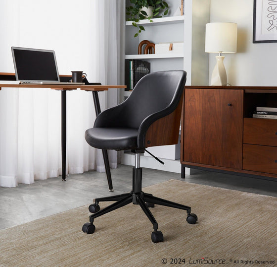 Bacci - Office Chair - Chrome Metal Base