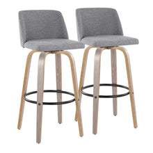  Toriano - 30" Fixed-Height Fabric Barstool (Set of 2)