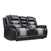 Nikko - Console Loveseat With Dual Recliners