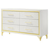 Lucia - 6-Drawer Dresser - White