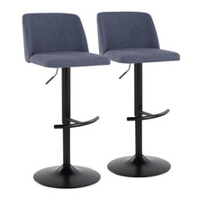  Toriano - Adjustable Barstool (Set of 2) - Black Base