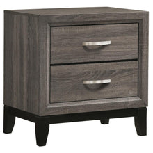  Watson - 2-Drawer Nightstand - Gray Oak