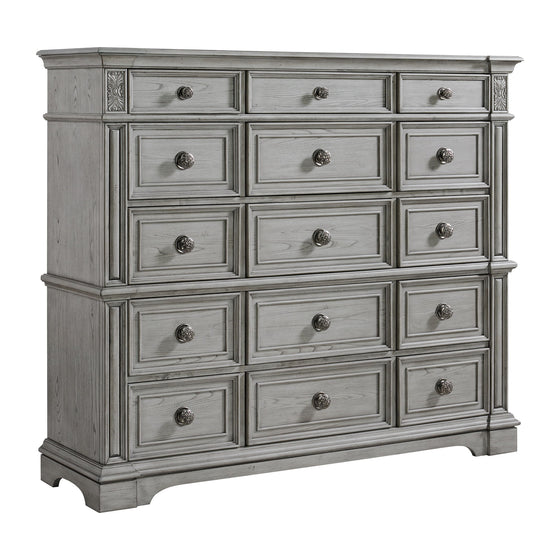 Glenmore - 15-Drawer Mansion Chest - Aged Gray