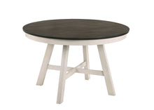  Maisie - Round Table - White / Brown