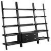 Colella - 3 Piece Storage Ladder Bookshelf Set - Cappuccino