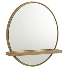  Arini - Round Vanity Wall Mirror With Shelf