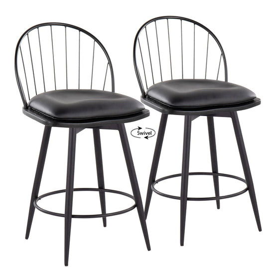 Riley - Fixed-Height Counter Stool (Set of 2)