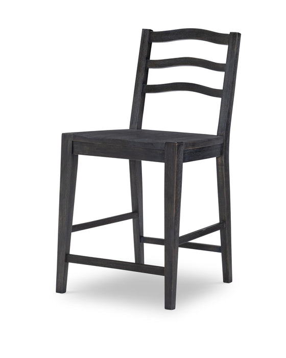 Halifax - Counter Height Ladder Back Chair - Flax And Java