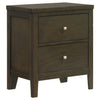 Wilkes - 2-Drawer Nightstand Bedside Table - Dark Cocoa