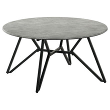  Hadi - Round Smart Top Coffee Table - Cement