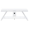 Marcia - 1-Drawer Wood TV Stand - White High Gloss