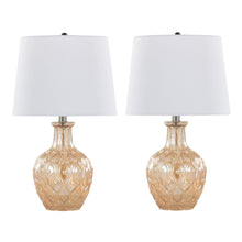  Gloria - Round 20" Glass Accent Lamp (Set of 2)