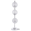 Amberley - 3-light Curvy Metal Table Lamp Silver - Silver