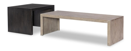 Halifax - Nesting Cocktail Table - Flax And Java