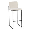 Fuji - High Back Barstool - Black Steel Legs