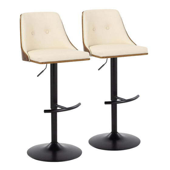 Gianna - Adjustable Barstool (Set of 2) - Black Base