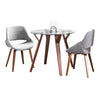 Dakota - Winston Dining Set - Black Metal With Black Wood Tabletop And Brown Metal With Dark Walnut Wood (Set of 5)