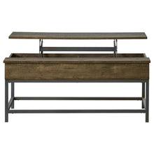  Byers - Engineered Wood Lift Top Coffee Table - Brown Oak