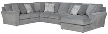  Glacier - 3 Piece Sectional And 9 Included Accent Pillows