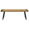 Maverick - Wood Dining Bench - Natural Mango And Black