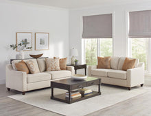  Christine - Upholstered Sloped Arm Sofa Set