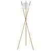 Yamileth - Spherical Bulb Metal Tripod Floor Lamp - Gold