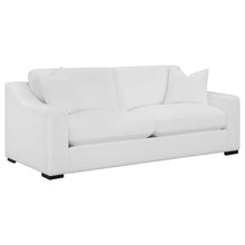  Ashlyn - Upholstered Sloped Arm Sofa - White