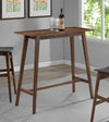 Finnick - Rectangular Pub Heigh Bar Table - Walnut