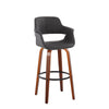 Vintage Flair - 30" Fixed-Height Barstool (Set of 2) - Black Footrest