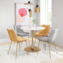  Opus - Dining Table - White / Gold